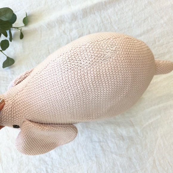 Frolics Knit Pink Elephant Pillow - Picture 11 of 12